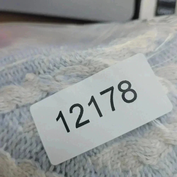 Lineamaglia Wool Cashmere Blend Made in Italy Crew neck Sweater L Women's  6CT - Picture 7 of 7